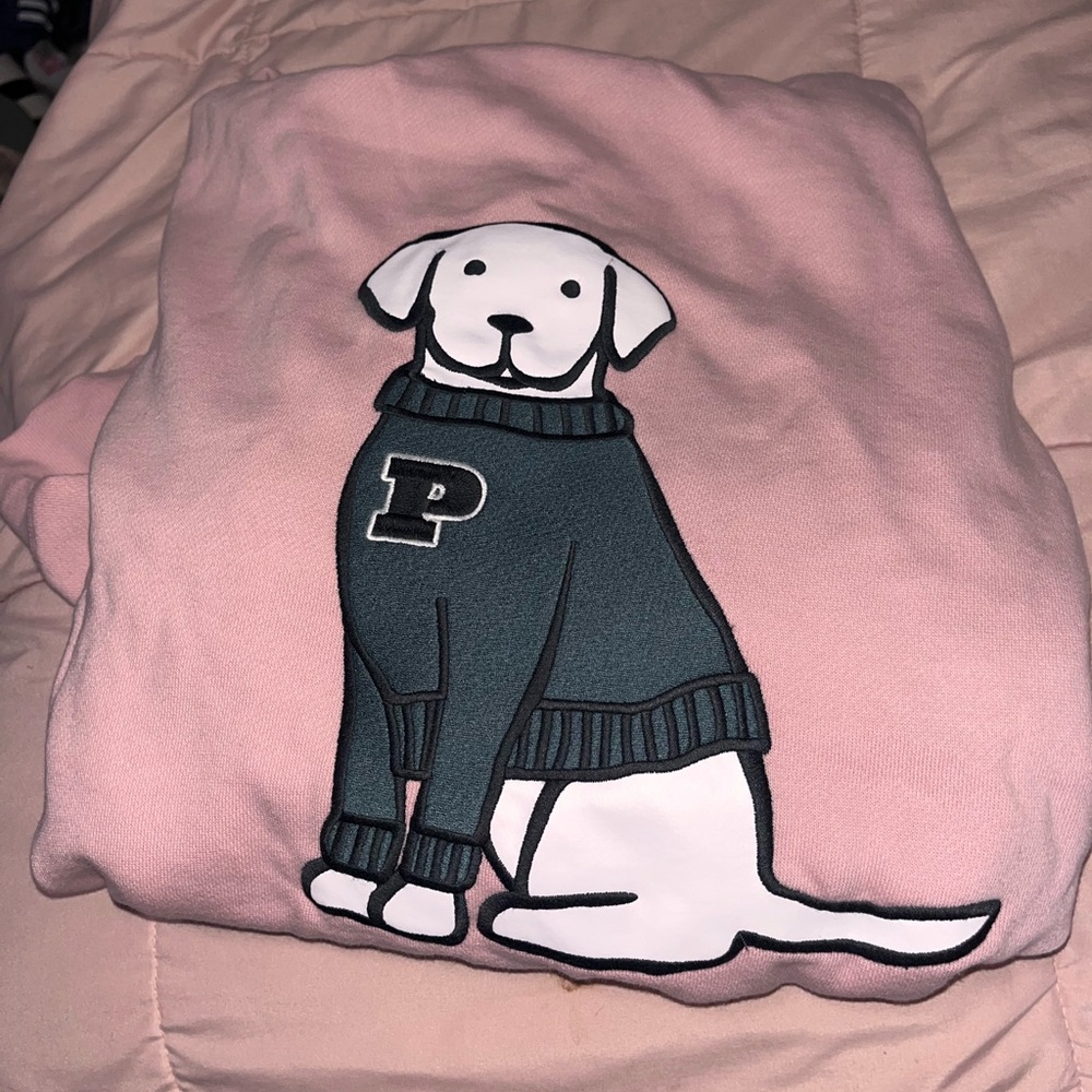 VS PINK limited edition dog zip up hoodie